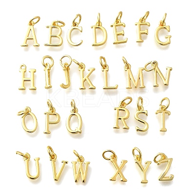 26Pcs Brass Charms KK-R218-08G-1
