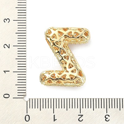 Rack Plating Brass Micro Pave Cubic Zirconia Pendants KK-Q790-01Z-G-1