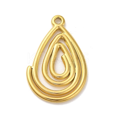Ion Plating(IP) 304 Stainless Steel Pendants STAS-C104-29G-1