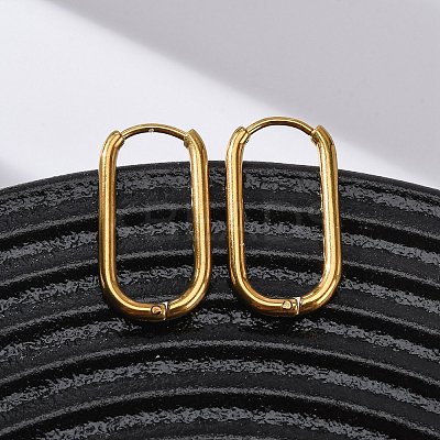 201 Stainless Steel Hoop Earrings EJEW-Z127-01G-01-1