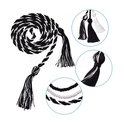 6Pcs 3 Style Polyester Tassel Big Pendant Decorations FIND-TA0001-51-1
