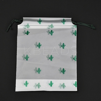 Plastic Frosted Drawstring Bags LS-ABAG-M003-01A-07-1