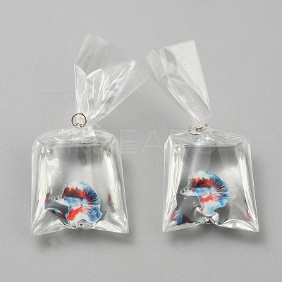 Transparent Resin Big Pendants LS-RESI-TAC0024-01A-1