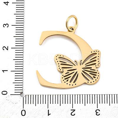 Ion Plating(IP) 201 Stainless Steel Pendants STAS-N103-184G-C-1
