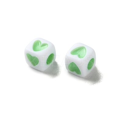 Opaque Acrylic Beads OACR-D301-06A-1