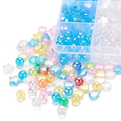 630Pcs 15 Style Eco-Friendly Transparent Acrylic Beads TACR-YW0001-35-1