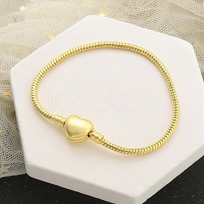 Brass  Micro Pave Cubic Zirconia Link Bracelets LS-BJEW-S158-17G-1
