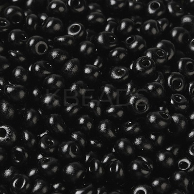6/0 Opaque Baking Paint Glass Seed Beads SEED-M012-02A-12-1