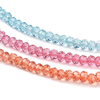 Transparent Painted Glass Beads Strands LS-DGLA-A034-T2mm-A11-1