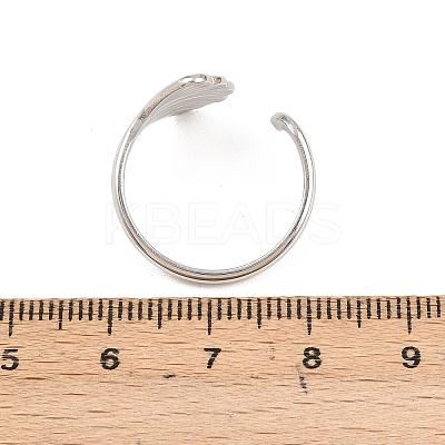 304 Stainless Steel Cuff Open Rings RJEW-Z125-04P-01-1