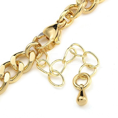Brass Micro Pave Cubic Zirconia Leopard Pendant Twisted Chain Necklaces NJEW-K385-01C-01-1