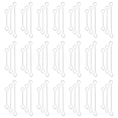 300Pcs 3 Styles 304 Stainless Steel Connector Charms STAS-UN0042-87-1