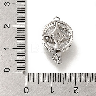 Brass Box Clasps with Resin KK-H480-07P-1