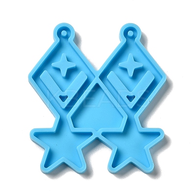 DIY Rhombus with Star Pendant Silicone Molds LS-DIY-I099-06-1