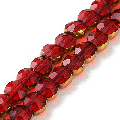 Electroplate Glass Beads Strands EGLA-A040-01B-1
