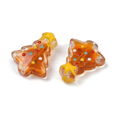 Transparent Glass Enamel Beads LAMP-S070-05B-1