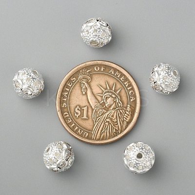 Brass Rhinestone Beads RB-H041-20-1