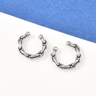 316 Stainless Steel Hoop Nose Rings AJEW-C044-05C-AS-1