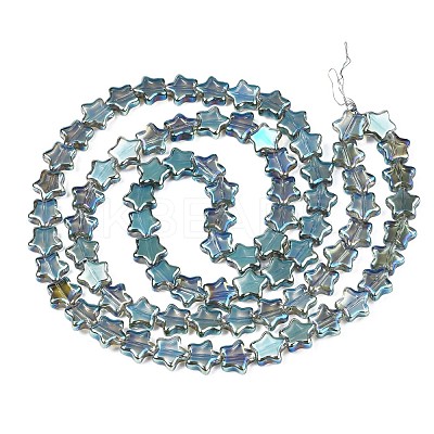 Electroplate Glass Beads Strand EGLA-S188-17-B01-1