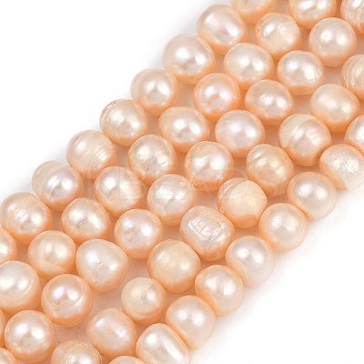 Natural Cultured Freshwater Pearl Beads Strands PEAR-I007-07Z-04B-1