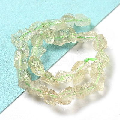 Raw Rough Natural Topaz Beads Strands G-P528-B02-01-1