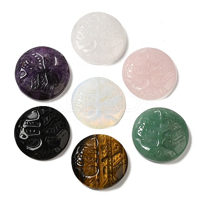 Natural & Synthetic Mixed Gemstone Pendants G-C091-03-1