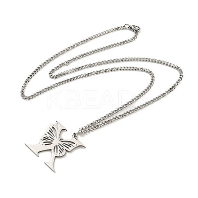 201 Stainless Steel Necklaces NJEW-Q336-01X-P-1