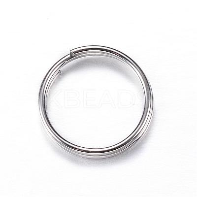 Tarnish Resistant 304 Stainless Steel Split Rings STAS-P092-01-1