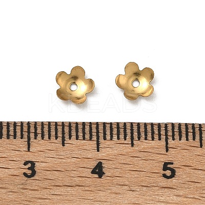 304 Stainless Steel Bead Caps STAS-P448-09I-G-1