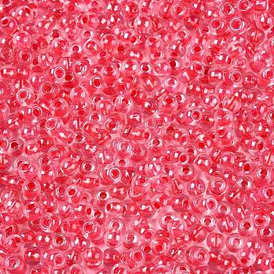 6/0 Transparent Inside Colours Glass Seed Round Beads X1-SEED-N006-004M-1
