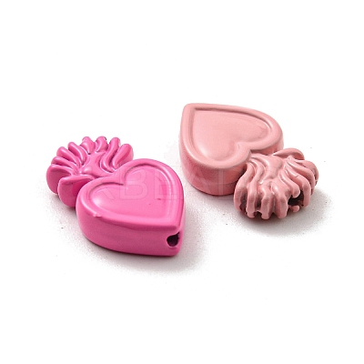 Spray Painted Alloy Beads PALLOY-K010-17-1