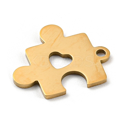 Golden Plated 304 Stainless Steel Pendants STAS-L271-01G-04-1