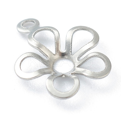 Non-Tarnish 304 Stainless Steel Pendant Open Back Bezel Cabochon Settings STAS-H149-35P-1