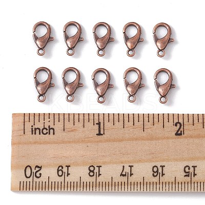 Zinc Alloy Lobster Claw Clasps FIND-FS0001-75R-1
