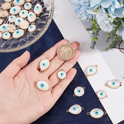 24Pcs 6 Colors Enamel Pendants KK-NB0001-37-1
