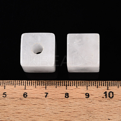 Natural Quartz Crystal European Beads G-N345-07A-12-1