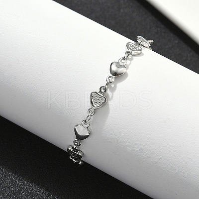 304 Stainless Steel Link Bracelets BJEW-Z132-01P-1