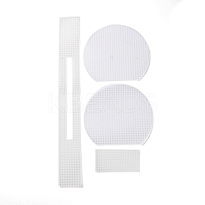 DIY Shell Shaped Plastic Knitting Crochet Bag Making Kits DIY-H169-11A-1
