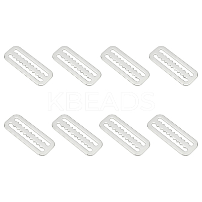 8Pcs Belt 316 Stainless Steel Slide Buckles STAS-UN0051-32-1