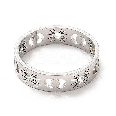 201 Stainless Steel Finger Rings for Women RJEW-M013-01P-1-1