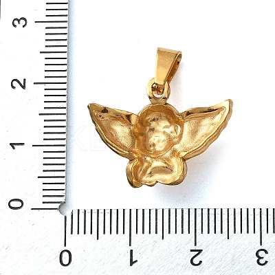 201 Stainless Steel Pendants STAS-U053-13G-1
