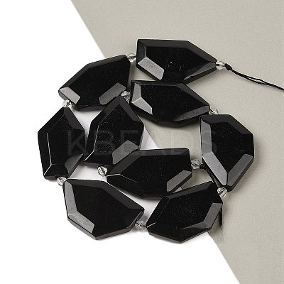 Natural Obsidian Beads Strands G-P548-A01-01-1