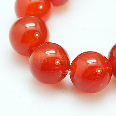 Natural Carnelian Beads Strands G-C076-10mm-2A-1