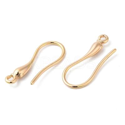 Brass Earring Hooks KK-P234-18G-1