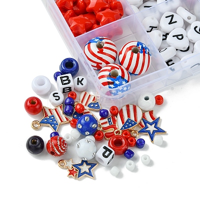 DIY Independence Day Jewelry Making Findings Kits DIY-FS0006-52-1