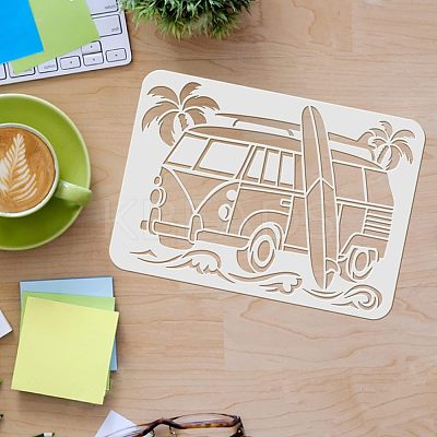 Large Plastic Reusable Drawing Painting Stencils Templates DIY-WH0202-231-1