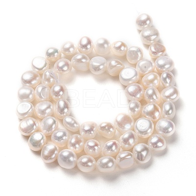 Natural Cultured Freshwater Pearl Beads Strands PEAR-L033-51-01-1