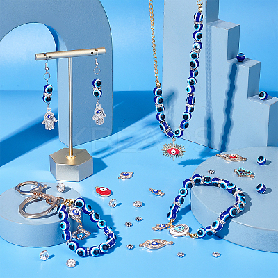 Evil Eye Jewelry Making Finding Kit DIY-PH0008-36-1