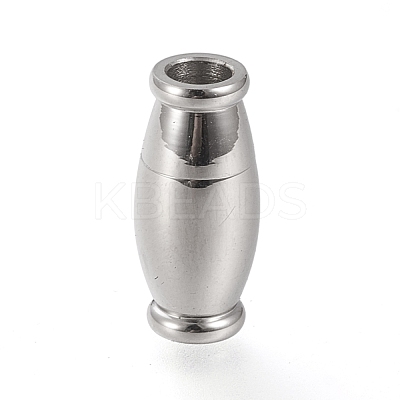 Tarnish Resistant 304 Stainless Steel Magnetic Clasps with Glue-in Ends STAS-K199-17P-A-1