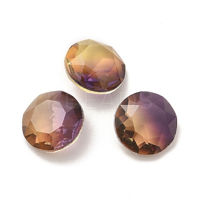 Faceted K9 Glass Rhinestone Cabochons GGLA-B002-01B-1